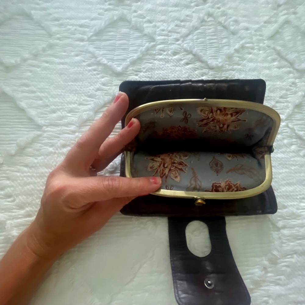 HOBO Brown Leather Wallet